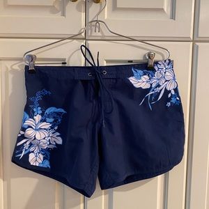 Blue floral Swimming shorts Women's girl's Size XS By Hi Surf
